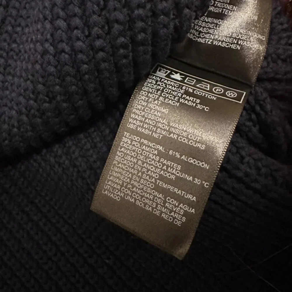 NWT Ba&sh Louman Long Sleeve Cardigan Jacket in Marine Navy Blue | size 2 / M - Picture 15 of 15
